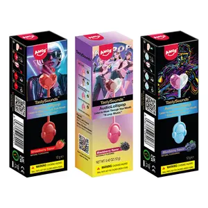 AMOS TastySounds Audio Lollipop Candy Gift – Heart-Shaped Music Lollipop, Sweet Strawberry & Berry Flavors, Cute Tech Candy, Romantic Creative Gift, Individually Wrapped Surprise-9