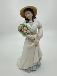 Homco Home Interiors Victorian Lady Woman Figurine Charlotte Rose #1468 Easter