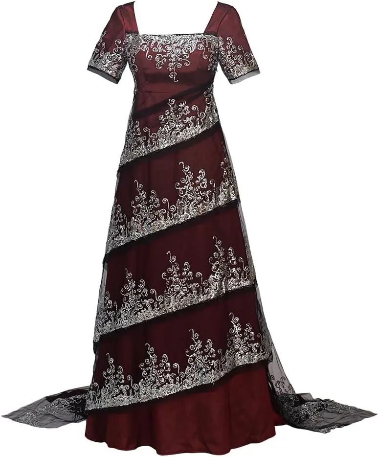 Titanic Rose Cosplay Costume - Red Dewitt Bukater Dress, Dinner Outfit for Women