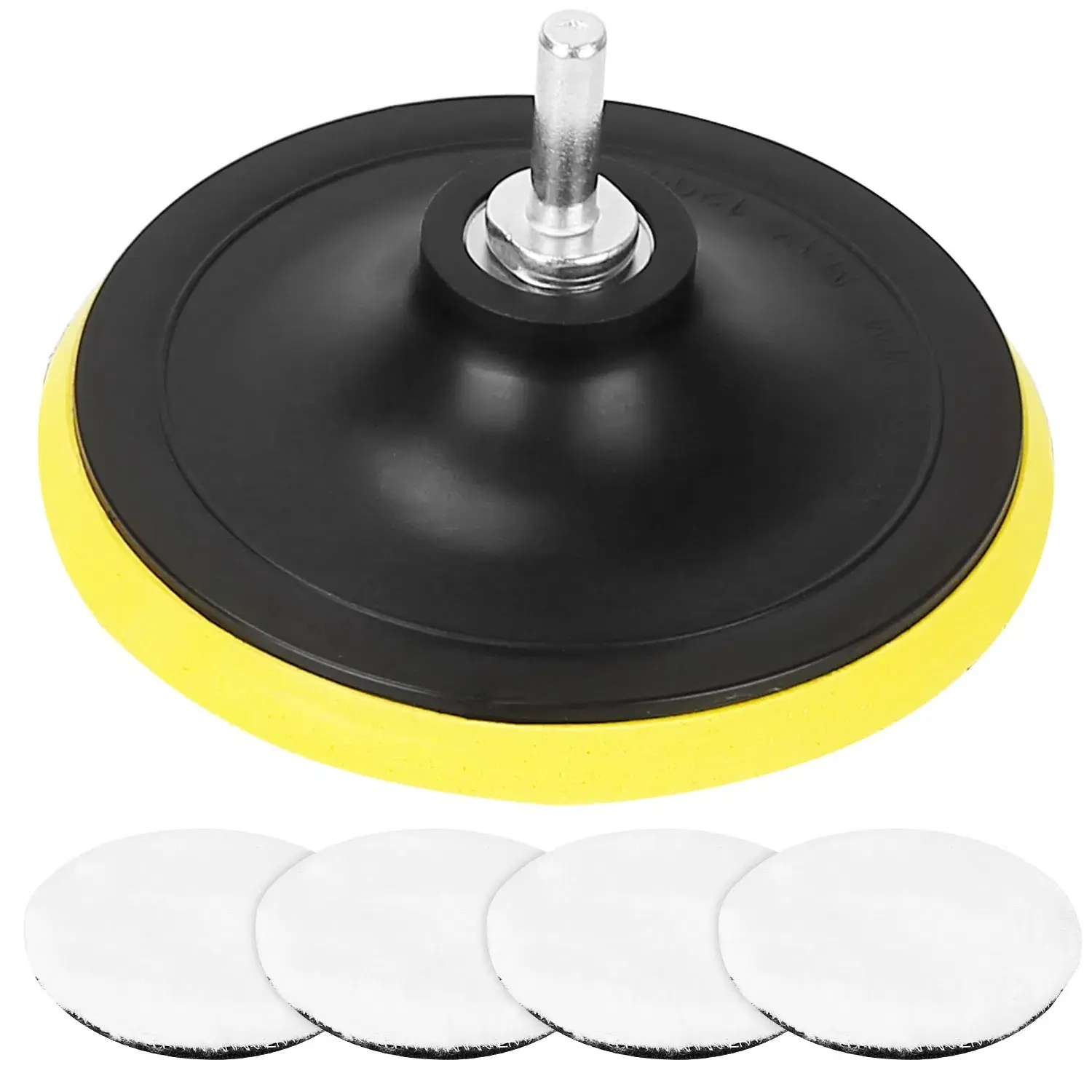 5 Pieces Car Polishing Pad Set – 6 Inch Buffing Waxing Pads w/ M14 Drill Adapter | Scratch-Free Finish
