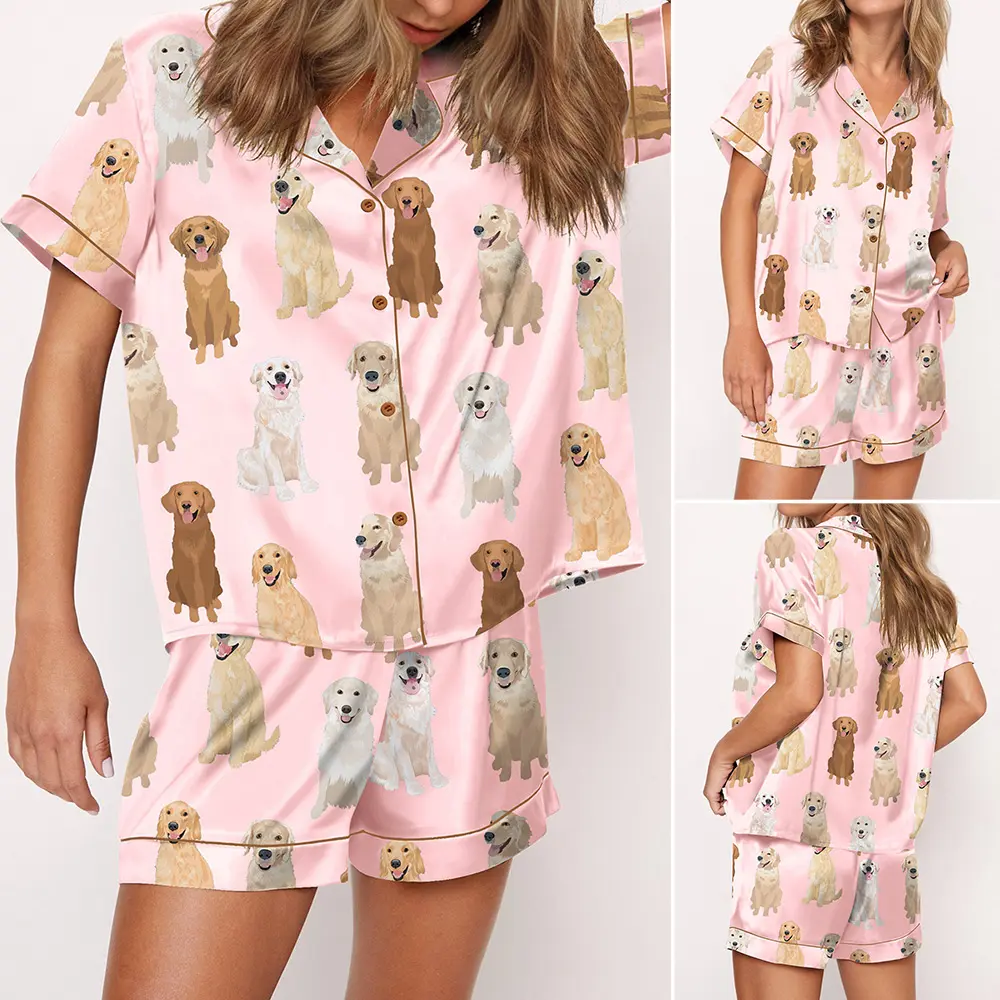 Golden Retriever/Pink