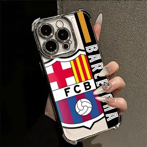 Fashion B-Barcelonas Design Phone Case Suitable for iPhone 17 16e 16 15 14 13 12 11 Mini Pro Max Air X XR XSMAX 8 7 Plus Anti Fall Transparent Soft Back Cover Casing Smartphone