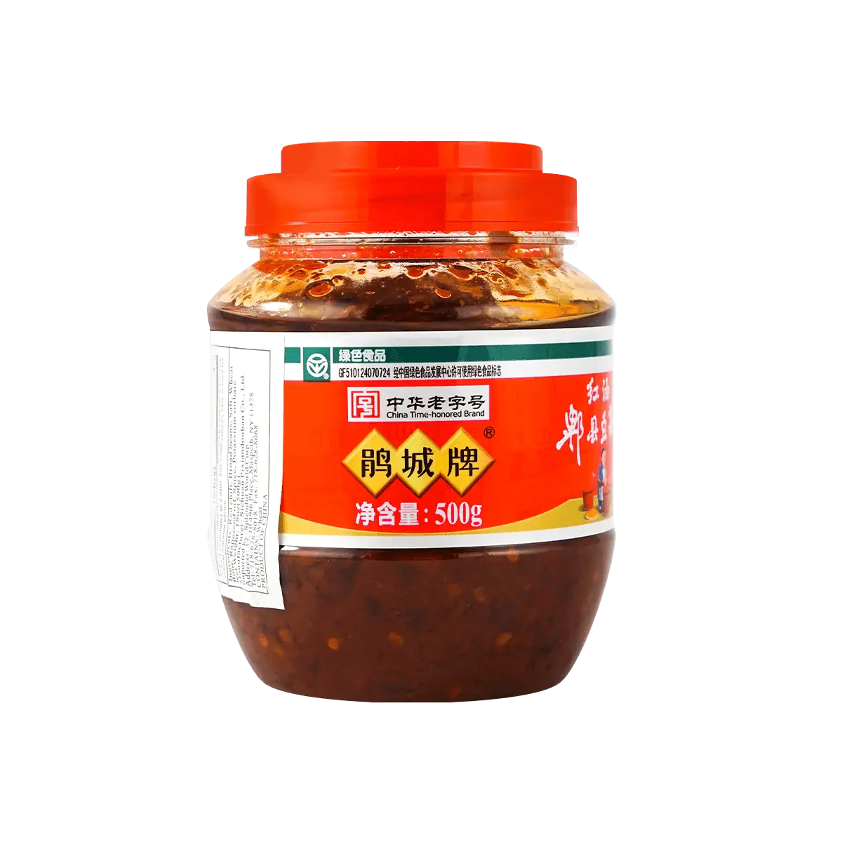 JUAN CHENG PAI Chili Oil with Broad Bean Paste - Spicy Sauce, 17.63oz JUAN CHENG PAI Chili Oil with Broad Bean Paste - Spicy Sauce, 17.63oz