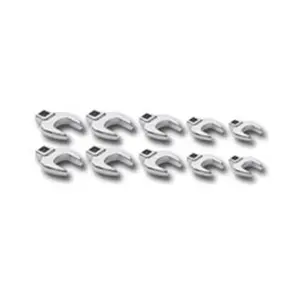 KD Hand Tools 81909 10 Piece 0.375 Inch Drive Metric Crowfoot Wrench Set