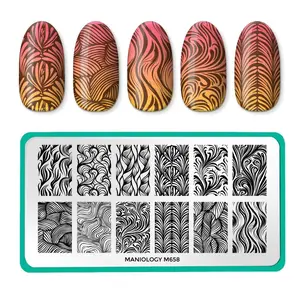 Polished Swirls (M658) - Nail Stamping Plate Polished Swirls (M658) - Nail Stamping Plate