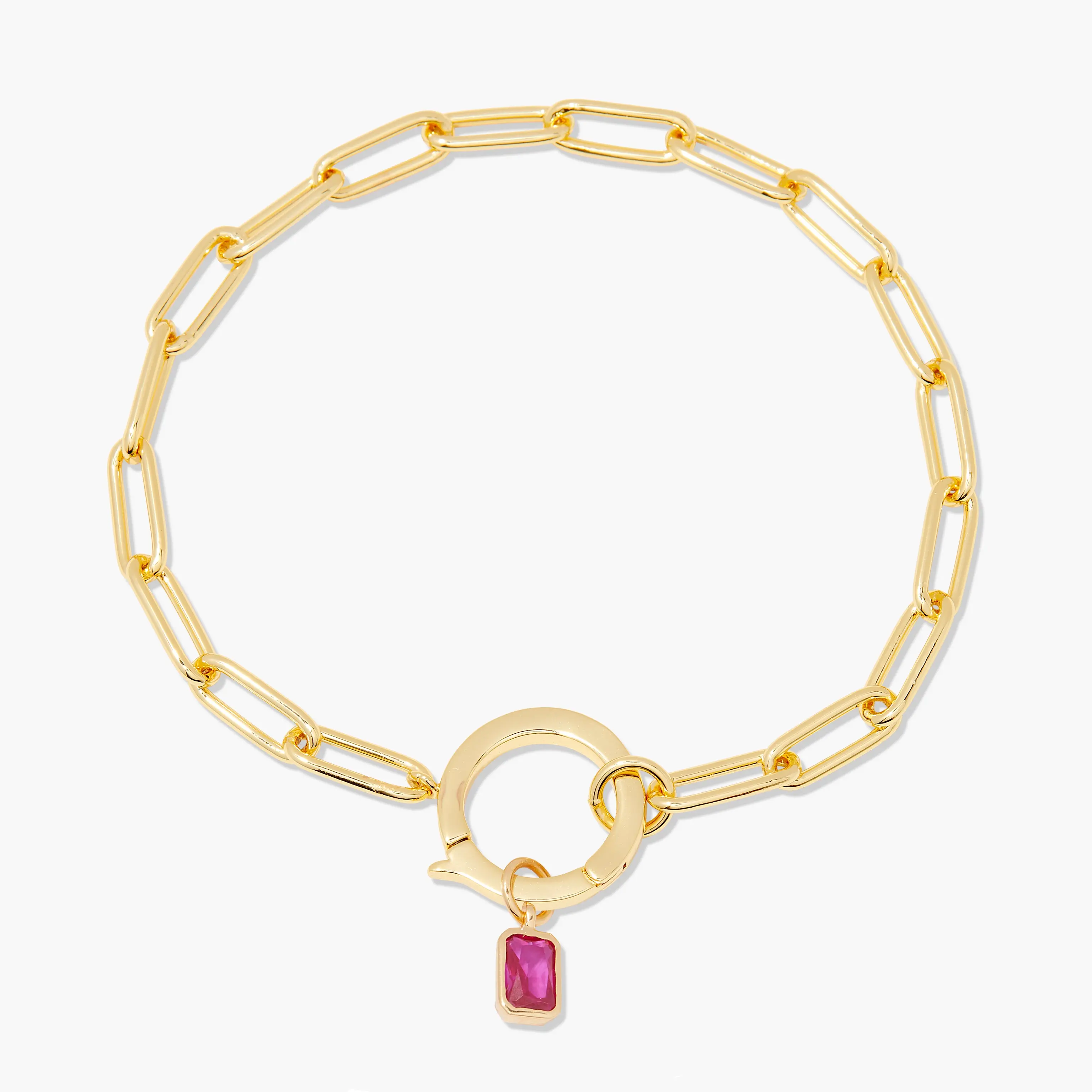 Colette Birthstone Bracelet with Hinge Closure