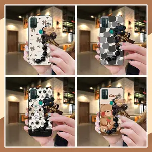 soft case Simplicity Phone Case For Ulefone Note11P Skin-friendly feel cute phone case silicone Dirt-resistant Anti-knock protective case Cartoon Black pearl pendant Back Cover