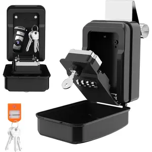 SL-591 Car Window Lock Box for Turo, Car Key Lock Box with Emergency Access Key Design, 4-Digit Combination Car Lock Box Fit for Ride Share, Turo, GetAround(New Version)