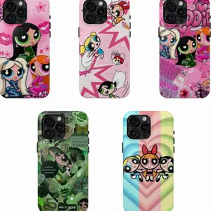 Trendy Cartoon Powerpuff Girls Phone Case|The Powerpuff Girls Attack! Childhood Memories Phone Case|Gifts For Women |Cartoon Phone Case |Compatible For iPhone 17 16 15 14 13 12 11 for Samsung S21 S22 S23 S24 S25 Phone Case|Tough phone case IM5