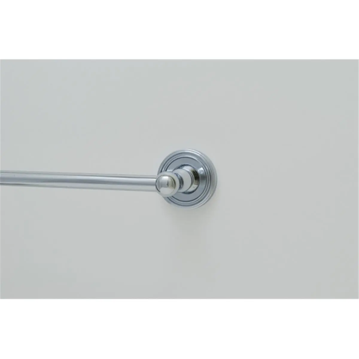 212 MAIN Wall-Mounted Towel Bar - 24 in. Polished Chrome Zinc Metal with Rectangular Plate, Residential Bathroom Essential That Holds Towels for Storage