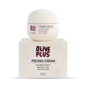 OLIVE PLUS Peeling Cream – Gentle Exfoliating Treatment with Liquorice Extract, Glycolic Acid & Salicylic Acid | Smooth & Even-Looking Skin | COSMOS Organic | 50ml