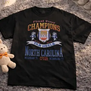 North Carolina Tar Heels Final Four Champions T-Shirt Vintage NCAA Basketball 1993 Championship Tee UNC Tar Heels Fan Shirt College Basketball Retro Graphic Unisex Gift USA Sports Apparel