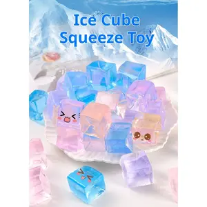 Creative Ice Cube Squishy Stress Relief Jelly Toy