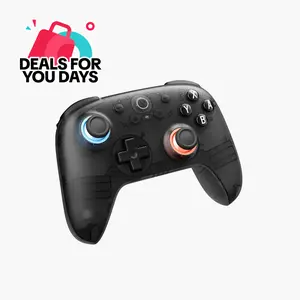 VITURE × 8BitDo Ultimate 2C Bluetooth Gaming Controller for Switch & Switch 2 | 6-Axis Motion Control | Hall Effect Joysticks | Rumble Vibration | Turbo Function | Wake on Shake | Smoky Translucent