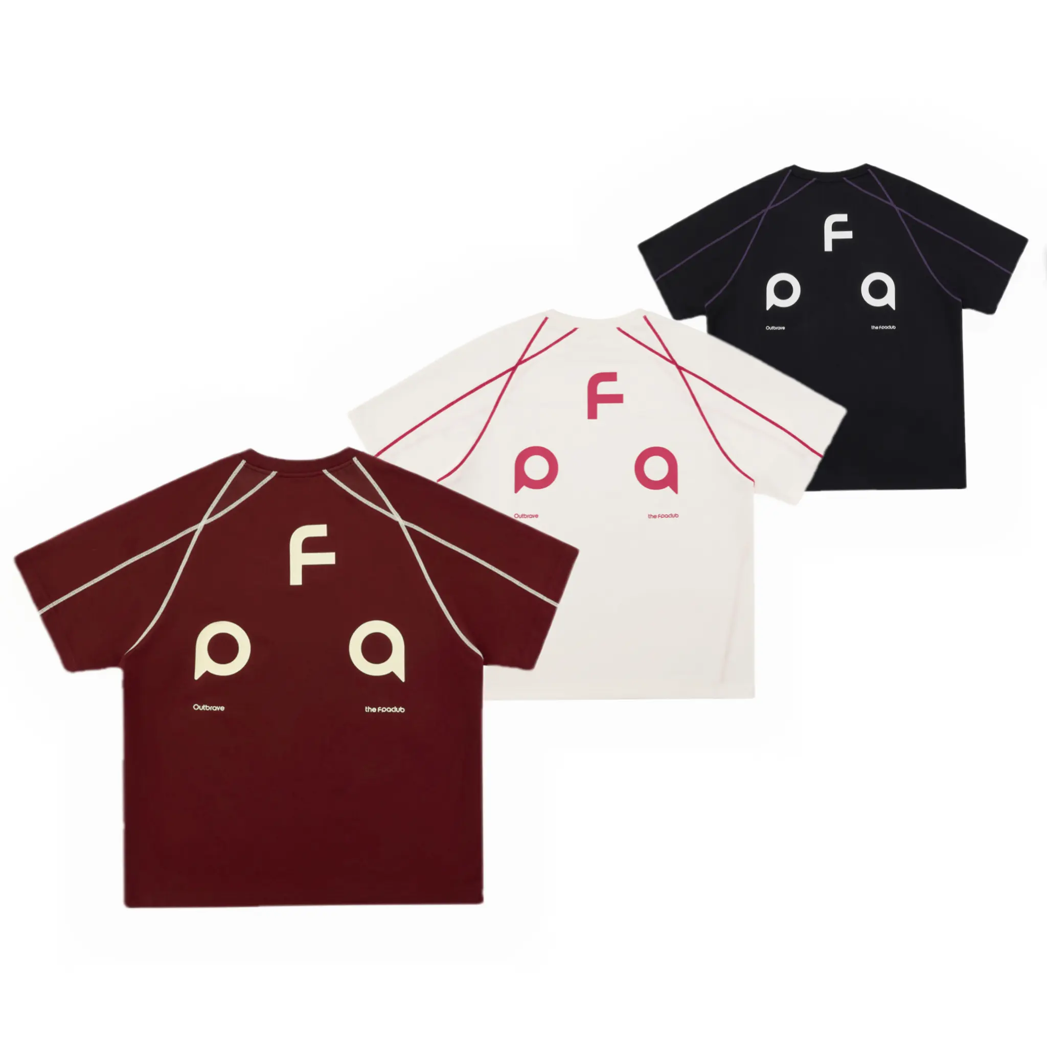 FPA Color Contrast Stitch Logo Triangle Patch Quick Dry Short Sleeve Tee Outdoor Summer Premium Crew Neck T Shirt t-shirt fashionable