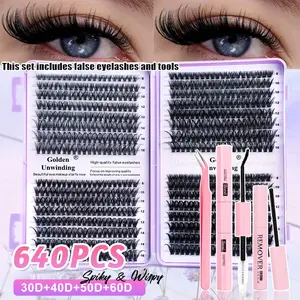 30D/40D/50D/60D False Eyelash Clusters, D Curl Fluffy Lashes, Wispy Volume Set, DIY Extension, Daily Use, Party, Travel, Gift Idea, Non-Toxic