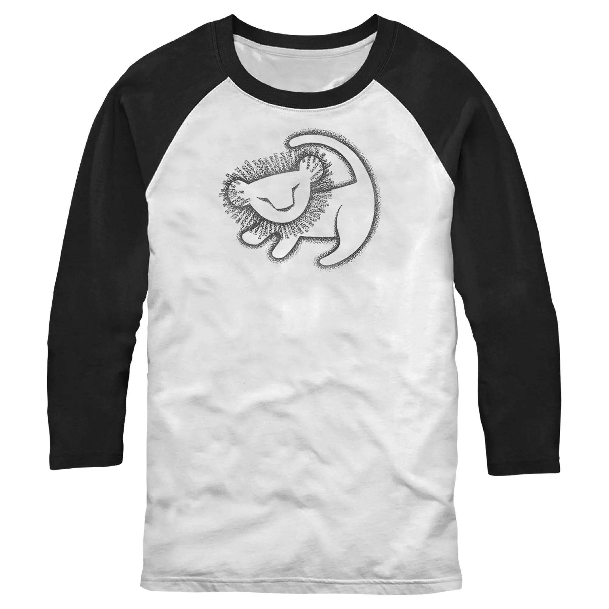 Men's Lion King Simba Cave Painting Baseball Tee