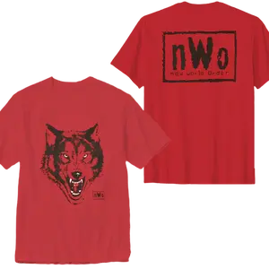 NWO New World Order Wolfpac Logo Tee, Halloween Cosplay Costume Tee, Casual Unisex Crewneck Top Tee, Streetwear Menswear Shortsleeve Cotton Fabric