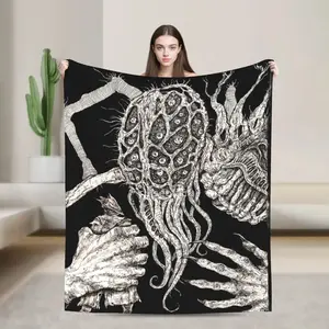 Fear the Old Blood  Blanket Winter Bloodborne Warm Soft  Blanket Children Home Decor Bedspread Sofa Bed Cover A multi-functional and beautiful blanket suitable for decoration, use and as a gift. Add some fun to your home