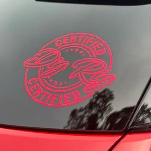 Certified Dig Rig Decal, Multiple Colors and Sizes!