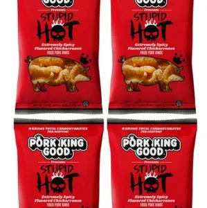 Pork King Good Stupid Hot Extremely Spicy Flavored 4 pack