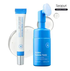 Seapuri Scalpy Scalp Revival Duo | Exfoliating Detox Foam & Hair Growth Serum | Clears Buildup & Reactivates Follicles for Thicker, Fuller Hair