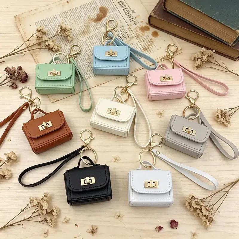 Minimalist Mini Pouch Keychain Accessory, Cool Key Organizer for Storing Earbuds & Small Gadgets, Ideal Back to School Haul Gifts for Graduation, Party Favors & School Rewards