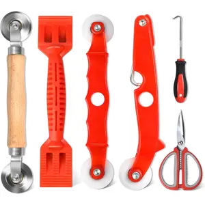 6-in-1 Screen Repair Tool, Window Spline Roller Installer for Installing & Replacing Window Patio Sliding Door Screen