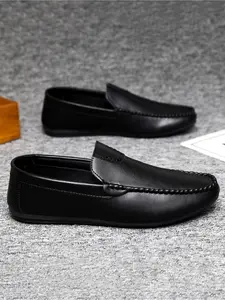 2026 Men's Summer Breathable Loafers, Slip-on Soft Leather Moccasins, Daily Commute Business Casual Men's Shoes