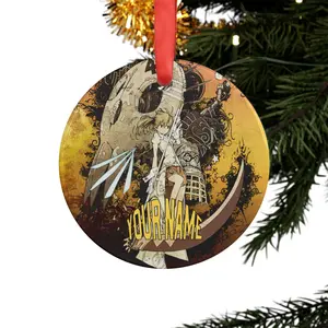 Customized Soul Eater Inspired Anime Manga Christmas Ornament Ceramic Holiday Decor for Fans Unique Gift Idea Festive Setting