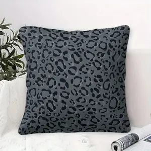 1PC Leopard Print Pillow with Insert, Trendy Decorative Cushion for Living Room Bedroom Study Dormitory, Comfortable Home Gift