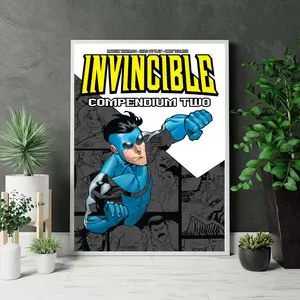 Invincible Compendium Two Poster, Comic Book Series Wall Art, Superhero Poster Room Decor, Gift For Fans