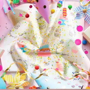 BIRTHDAY Cotton Napkins, Pink