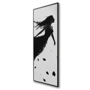 Pictorem C1FC1648WXVNSH 16 x 48 in. Floating - White Framed Canvas Wall Art for Home Decor - Elegant Design
