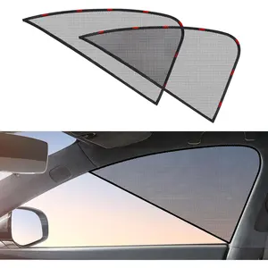 Car Window Shades, Driver Window Sun Shade, Upgraded Magnetic Side Window Sun Shade for Front Side Windows with Block Sunlight, Glare and Heat for SUV, Truck, Safe Driving (2PS)