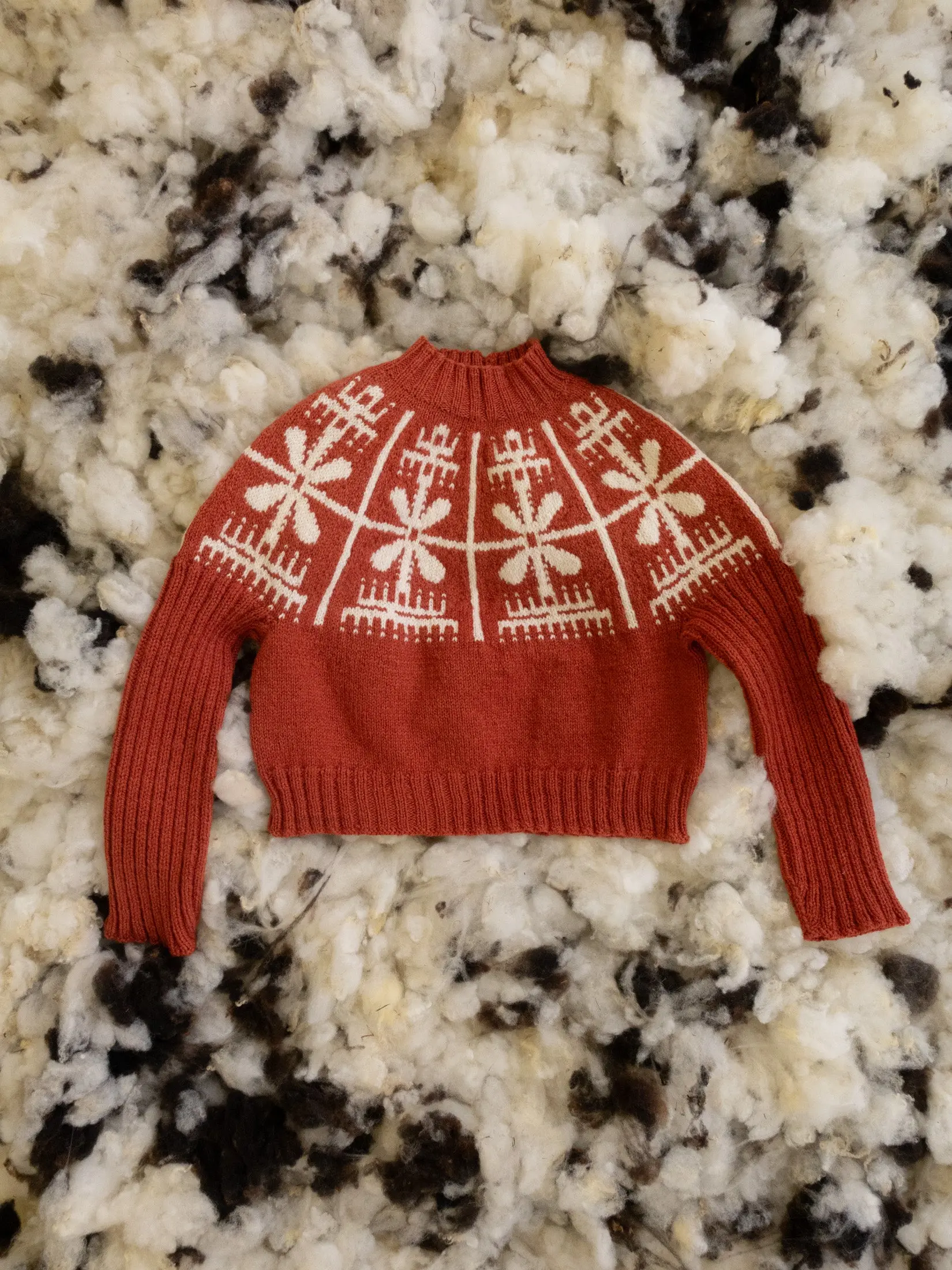 Yardana Sweater Bundle - Paprika + Undyed