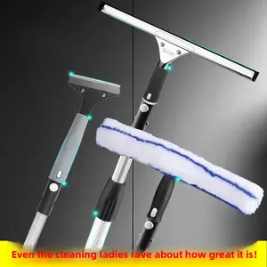 Glass cleaning artifact Household cleaning tools High-altitude glass wiper Scraper Extended telescopic rod Professional window cleaner