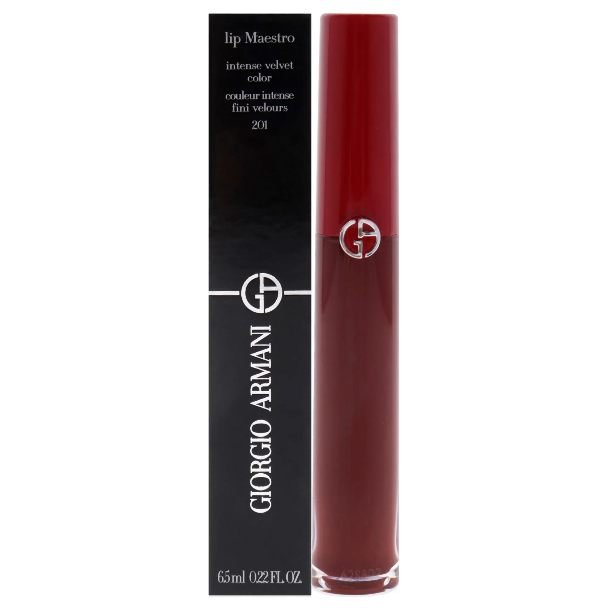 Giorgio Armani Lip Maestro Intense Velvet Color Women's Lipstick - 201 Dark Velvet, 0.22 oz Makeup