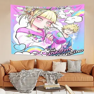 Toga Himiko theme peach skin velvet tapestry, suitable for the wall decoration of the study window leisure area, is a good choice for building a study on San Juan Festival, suitable for sending friends during the festival