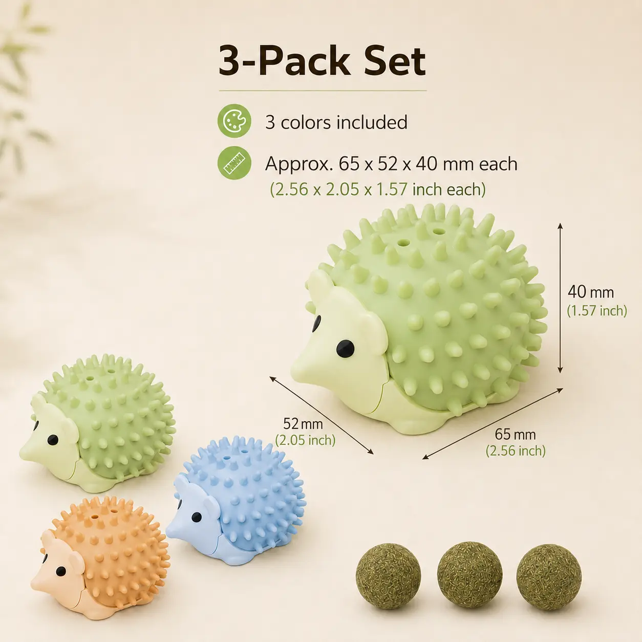 3 Pcs Catnip Ball Toys with Rubbing Shell, Lickable Roller Catnip Toys for Cats Chew, Edible and Refillable Kitten Toys, Teeth Cleaning Dental Indoor Cat Treats Toys, 3 Shells 3 Balls catnipball wall