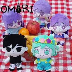 ‌Anime OMORI Basil Cosplay Doll Kawaii Plush Stuffed Cartoon Cute Cotton Doll Collect Room Decorations