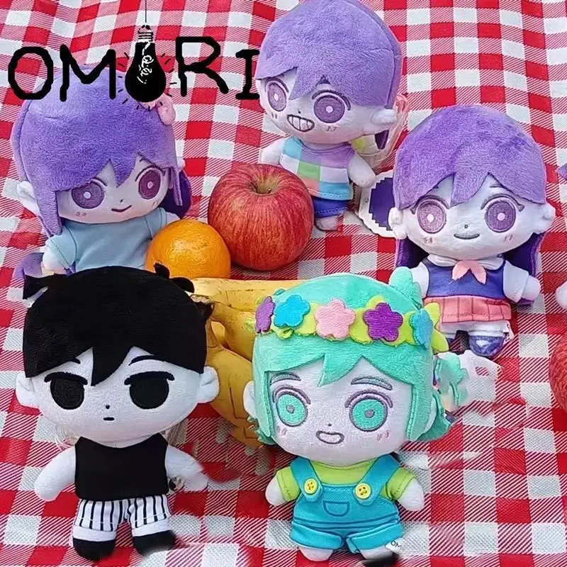 ‌Anime OMORI Basil Cosplay Doll Kawaii Plush Stuffed Cartoon Cute Cotton Doll Collect Room Decorations