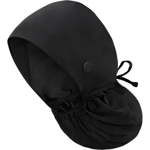 Satin Lined Scrub Cap, Adjustable Surgical Cap with Sweatband & Buttons, Soft and Wrinkle-Resistant Scrub Hat
