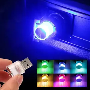 Mini Portable USB Atmosphere Light, Plug-And-Play Flexible LED Strip, Car Interior/computer Desk/bedroom Decor, Multicolor Soft Light, Car Led Lights