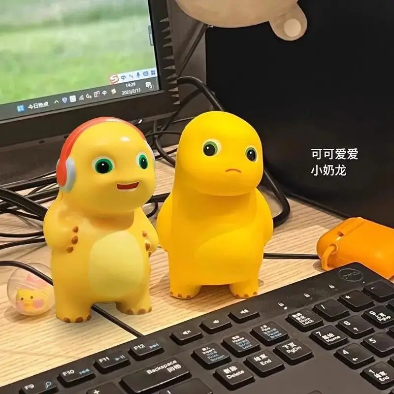 Cute Yellow Cartoon Dinosaur Squishy Squeeze Toy, Animal Shape Slow Rebound Stress Relief Fidget Decompression Toy for Adults Kids