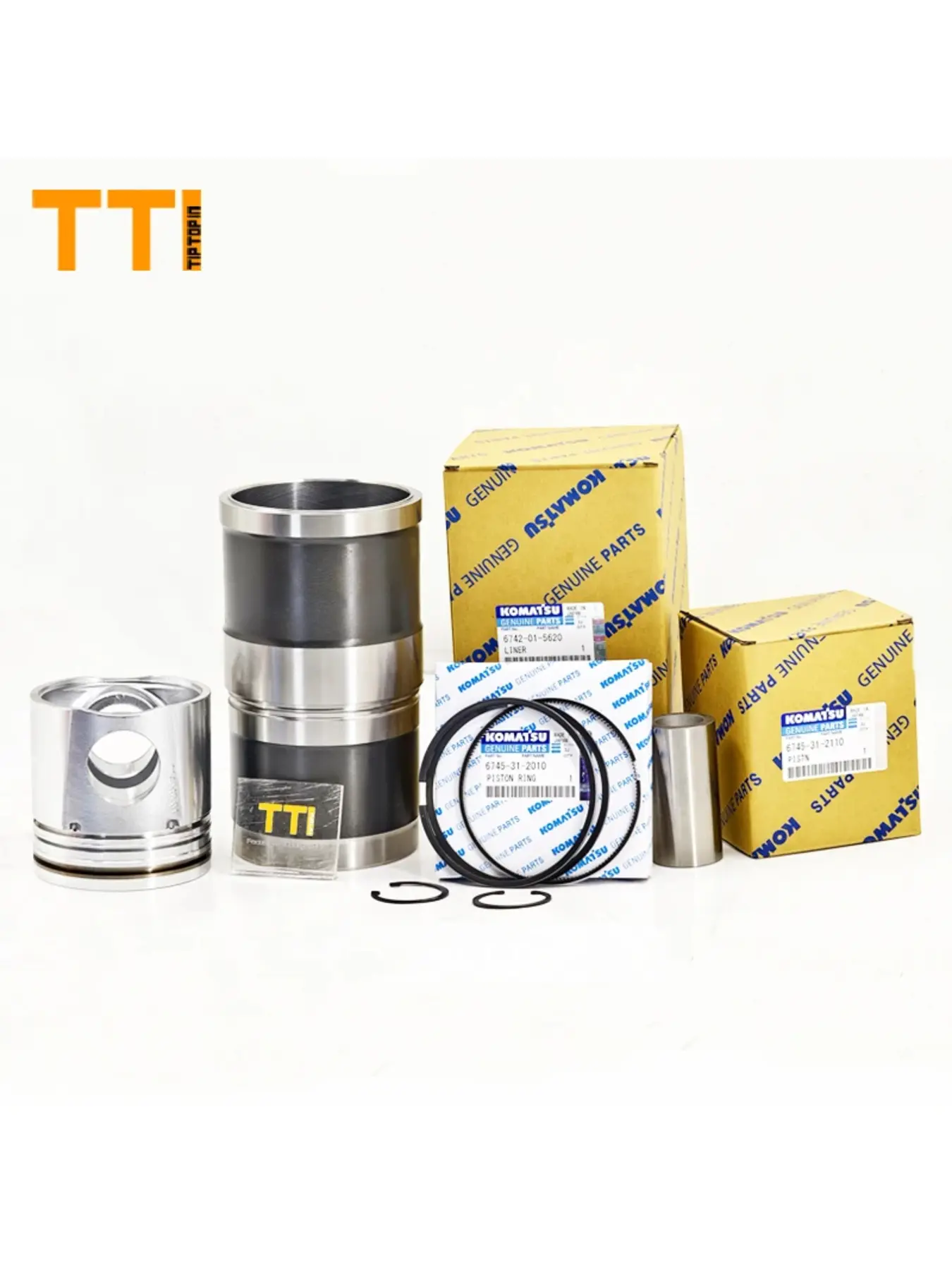 6D102 Liner Kit Piston Ring Set 6BT Engine Cylinder Liner Kit 6D140 Engine Repair Kit