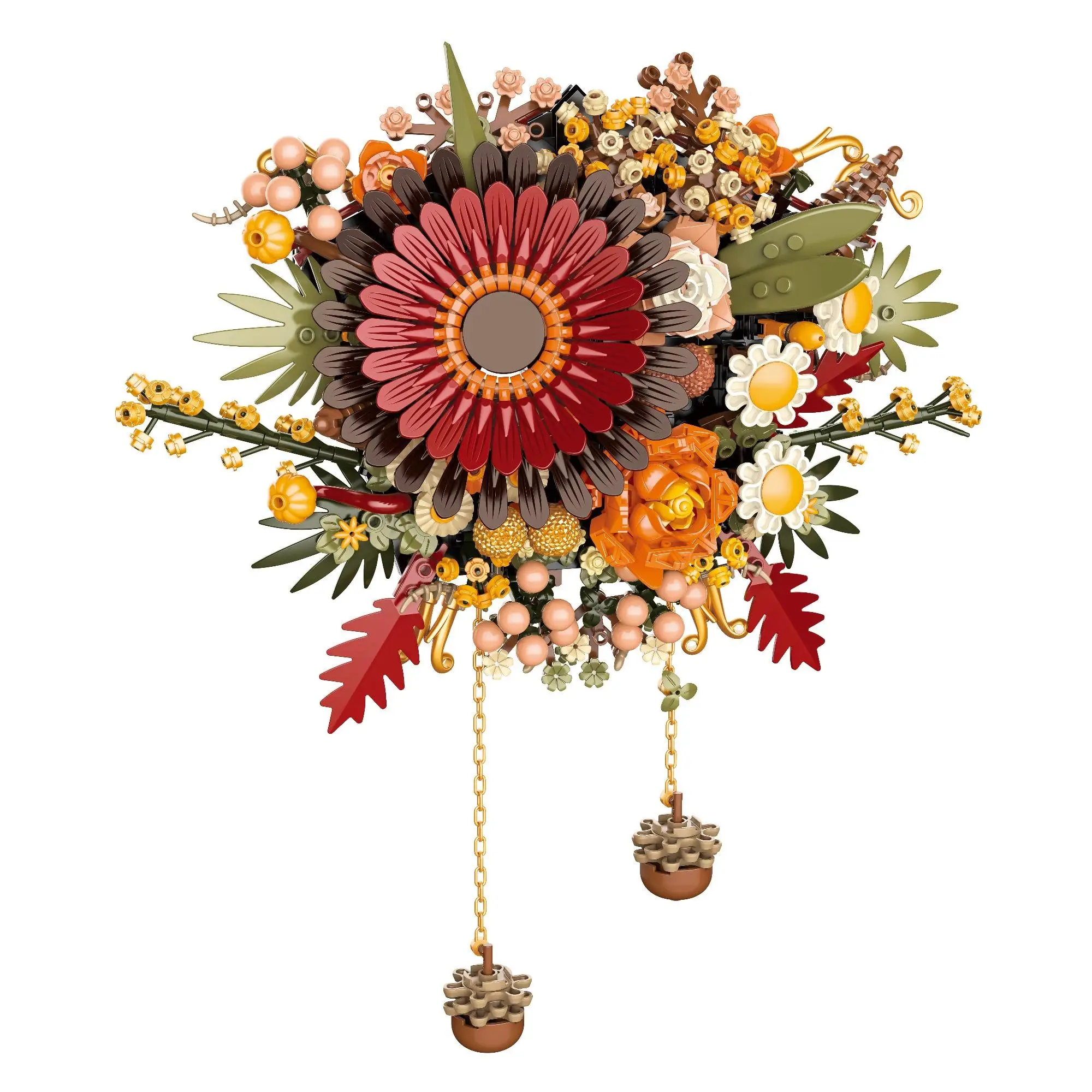 Flower Building Blocks (800pcs/set), Creative Flower Building Blocks, Home Decoration Creative Ornament, Building Blocks Gift For Teens & Adults