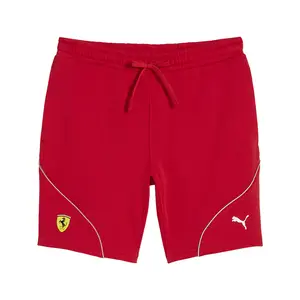 PUMA Mens Scuderia Ferrari Race Motorsport Shorts Casual Bottoms Casual - Red