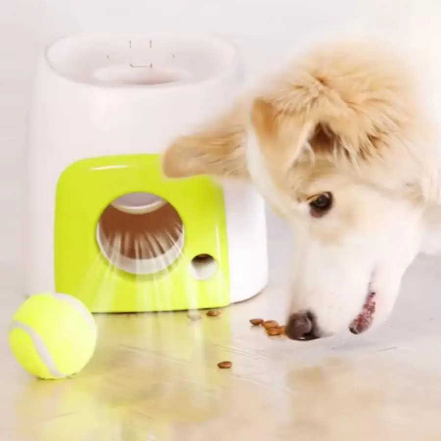 Pet Ball Toy, 1 Box Interactive Therapy Slow Feeding Toys for Dogs, Ball Thrower, Creative Food Reward Machine Ball Throwing Game Toy, Pet Training To