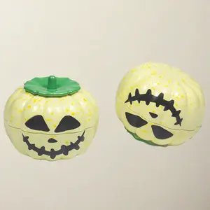 Spooky Cursed Pumpkin Coffee Bean Grinder, Container for spices, tea, fancy design pumpkin